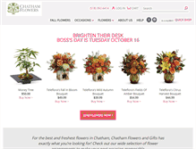 Tablet Screenshot of chathamflowersandgifts.com